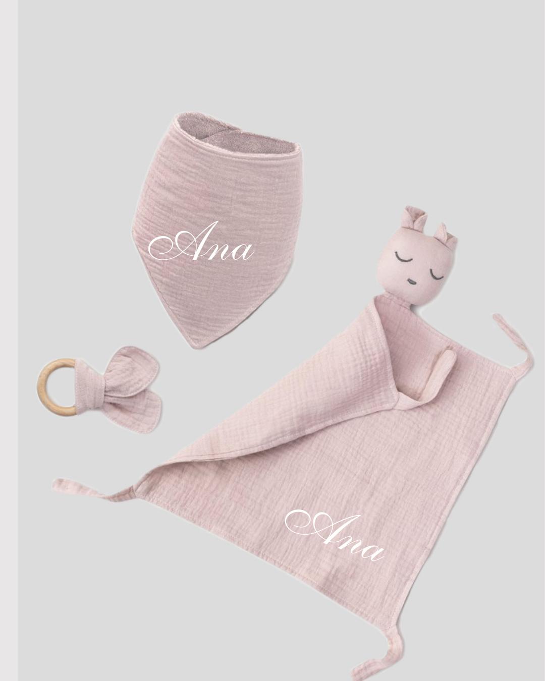CONJUNTO 3 PEÇAS BORDADAS
