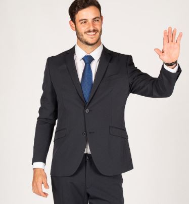 Blazer homem 1 botão super slim tecno Ref.813100