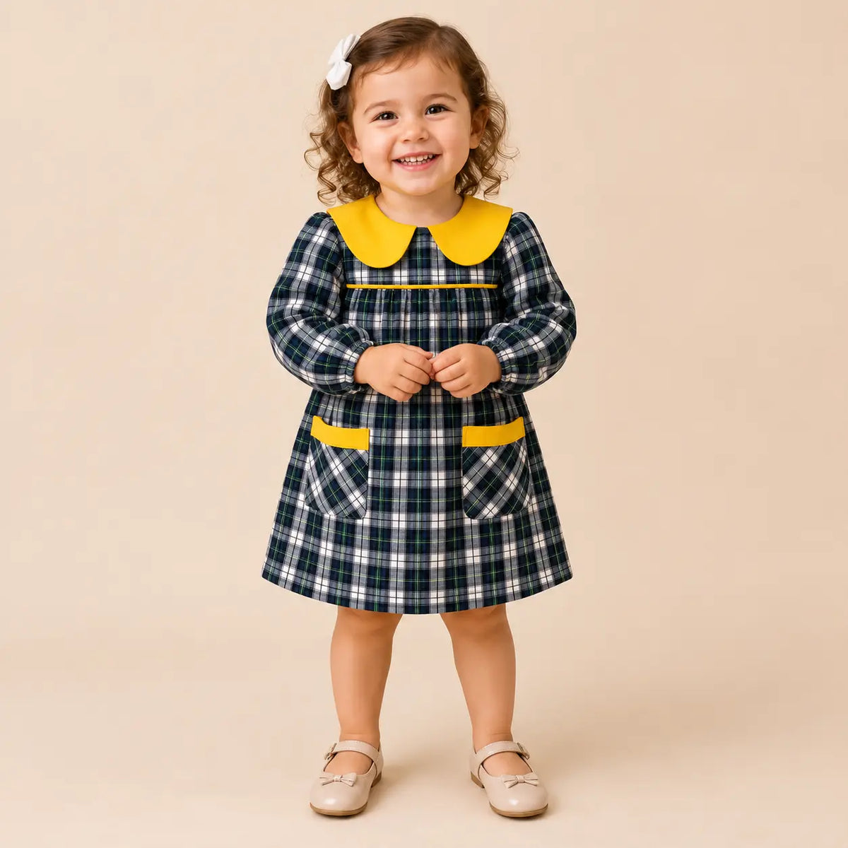 Bata Menina Pré-Escolar | Algodão/Poliéster | Made in Portugal