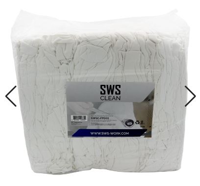 PANO LIMPEZA 100% ALGODÃO BRANCO SWSC-FP001